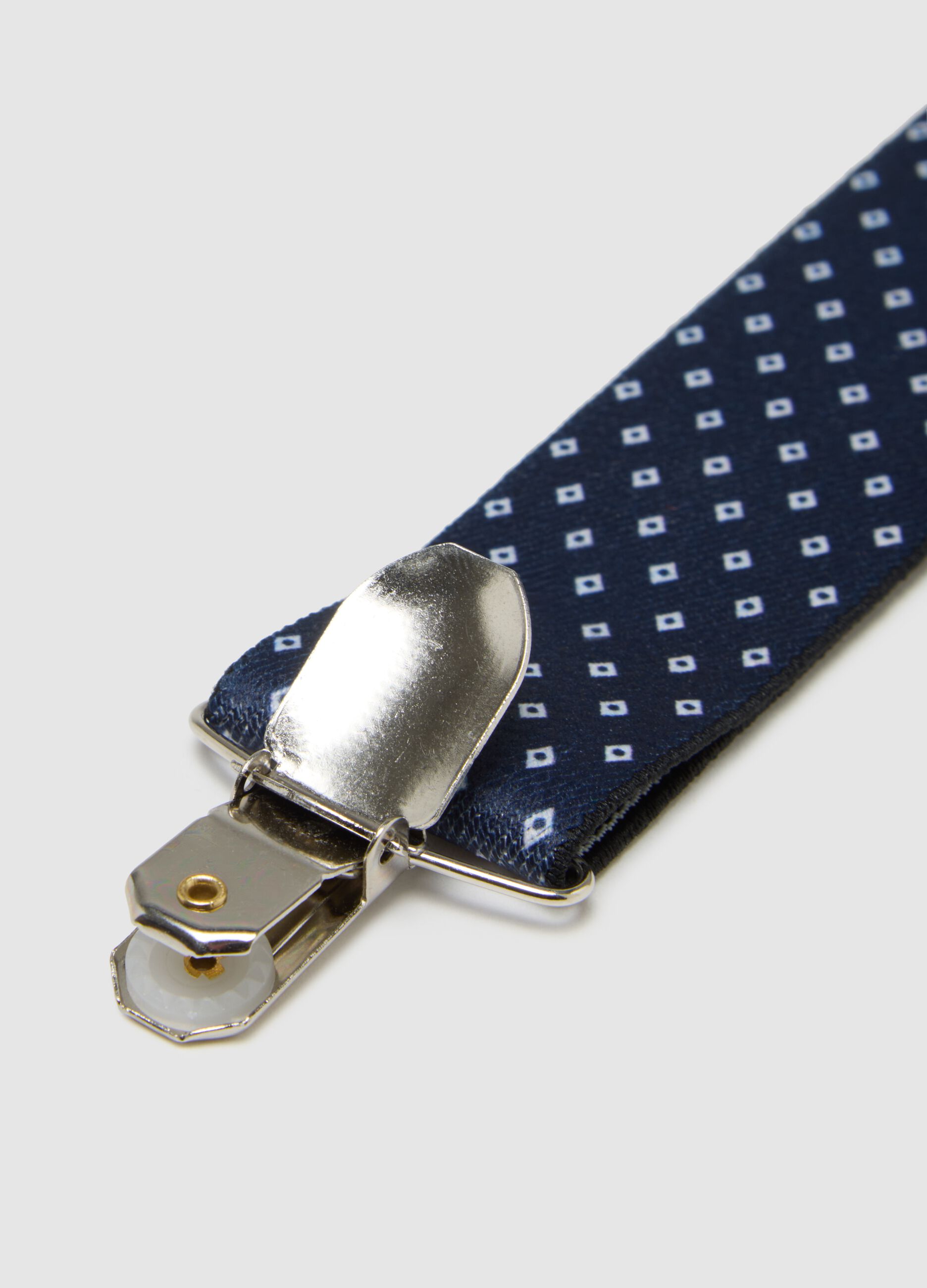 Bretelle in multicolor con pois
