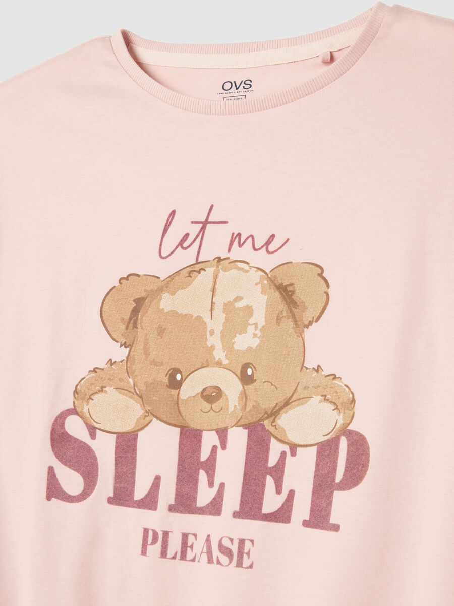 Multicoloured pure cotton pyjamas with print_5