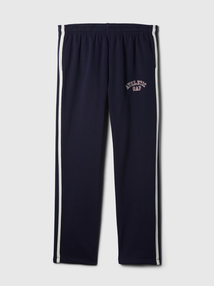 Joggers con bande rigate ricamo logo Athletic_4
