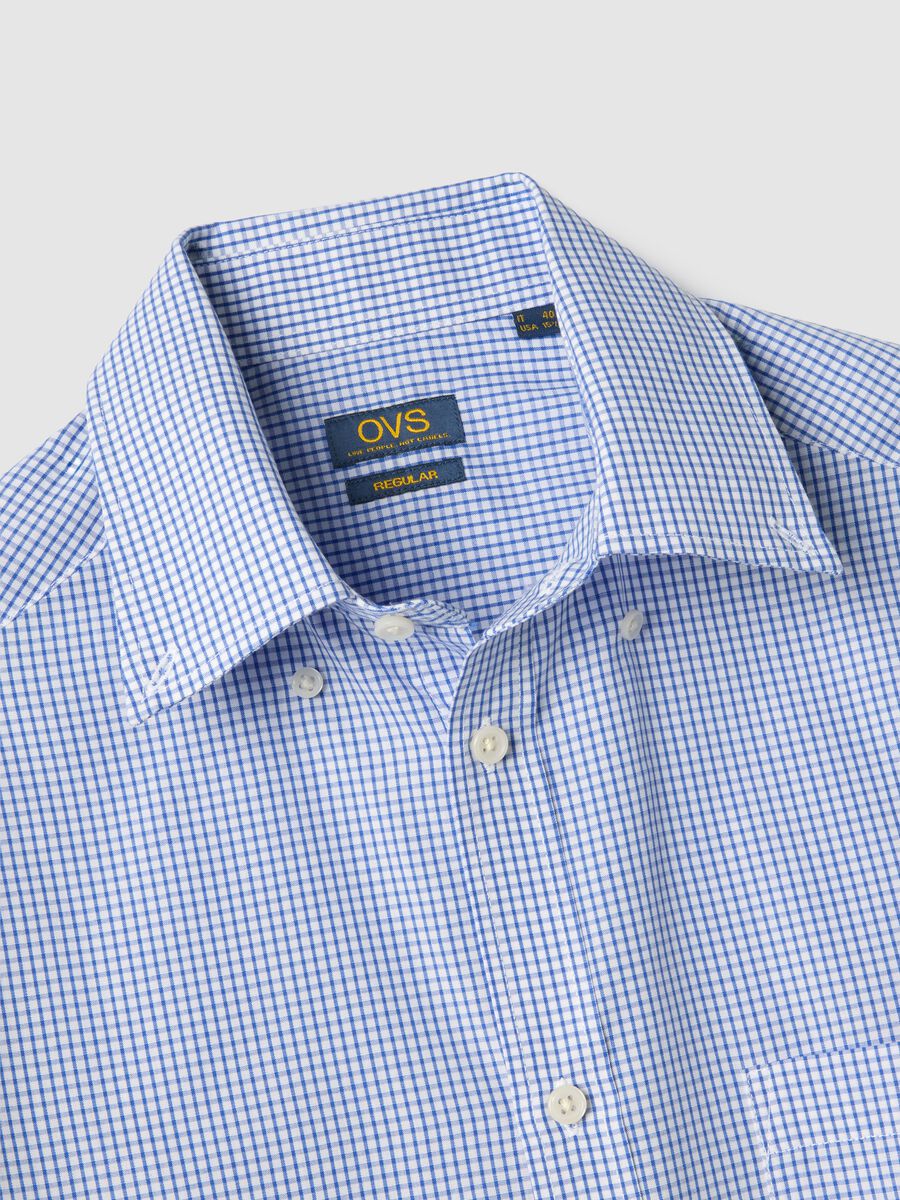 Multicolour Check Slim Fit Cotton Blend Shirt Easy Iron_5