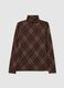 Brown Check Printed Shirt_4