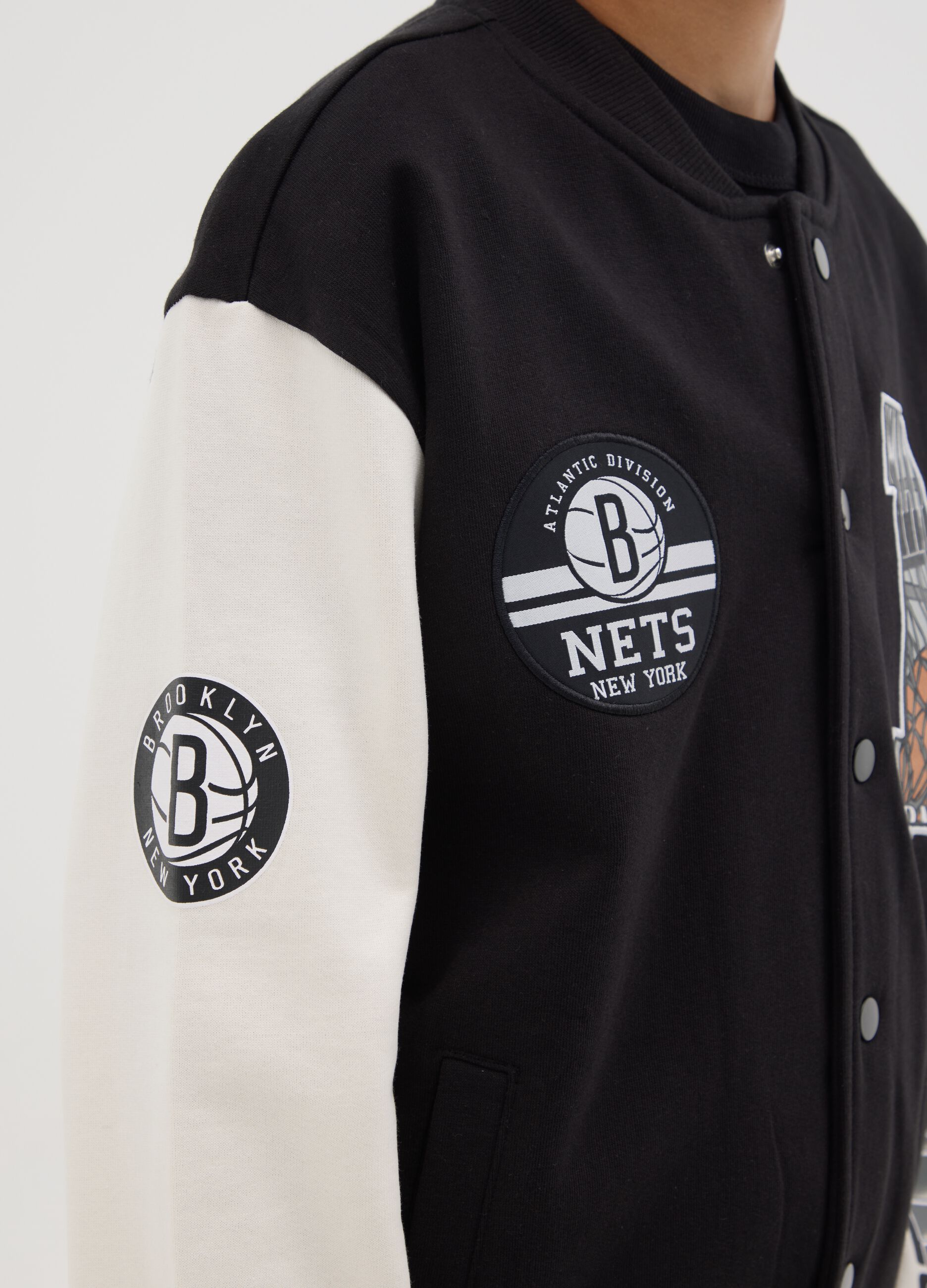 Bomber varsity patch e stampa NBA Brooklyn Nets