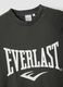 Black pure cotton regular fit t-shirt with Everlast logo_5
