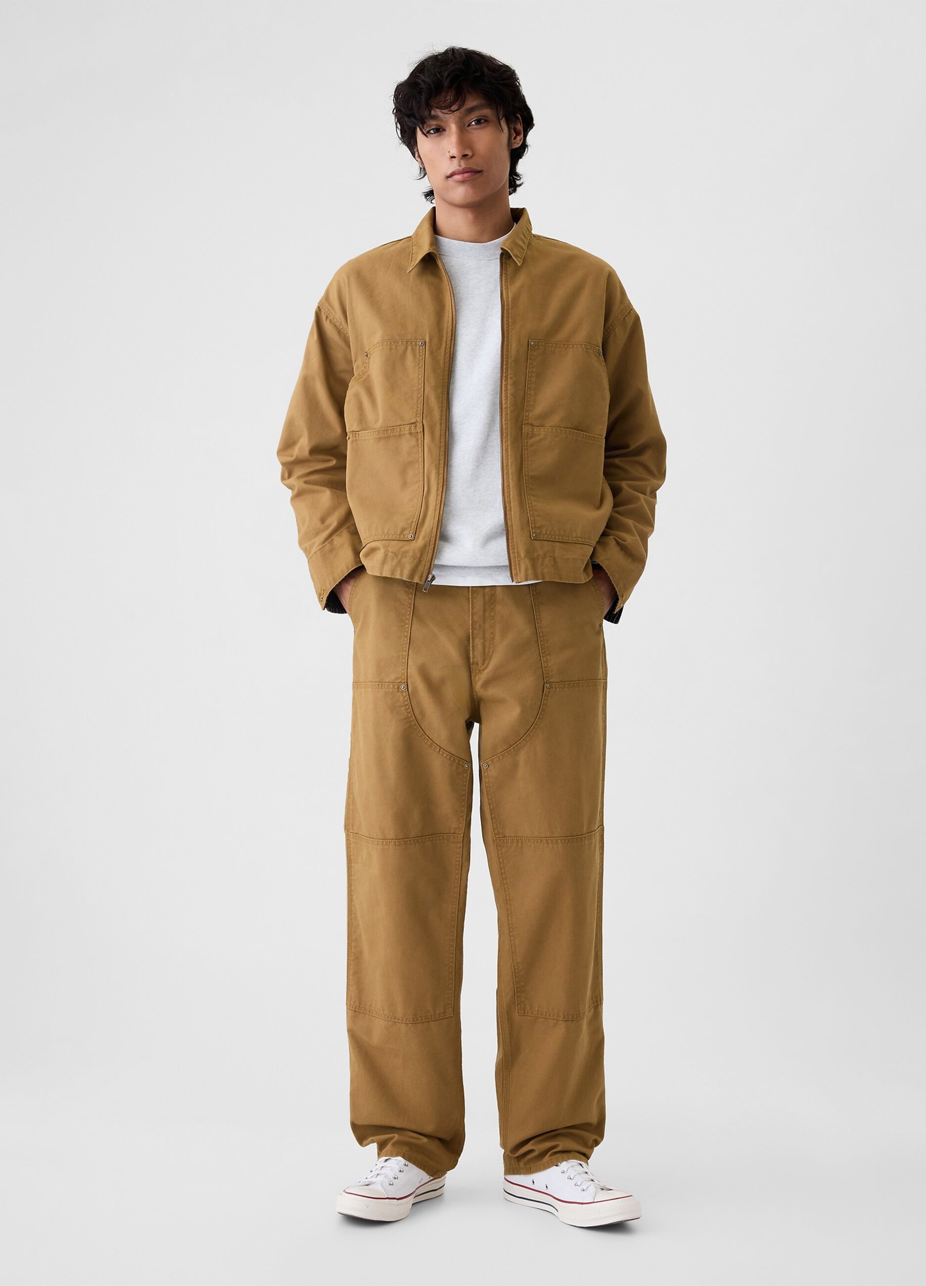 Baggy-fit utility trousers