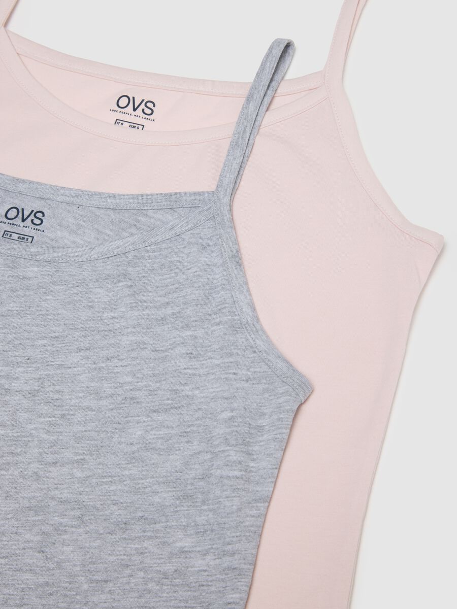 Twin-pack cotton stretch multicolour regular fit vests_1