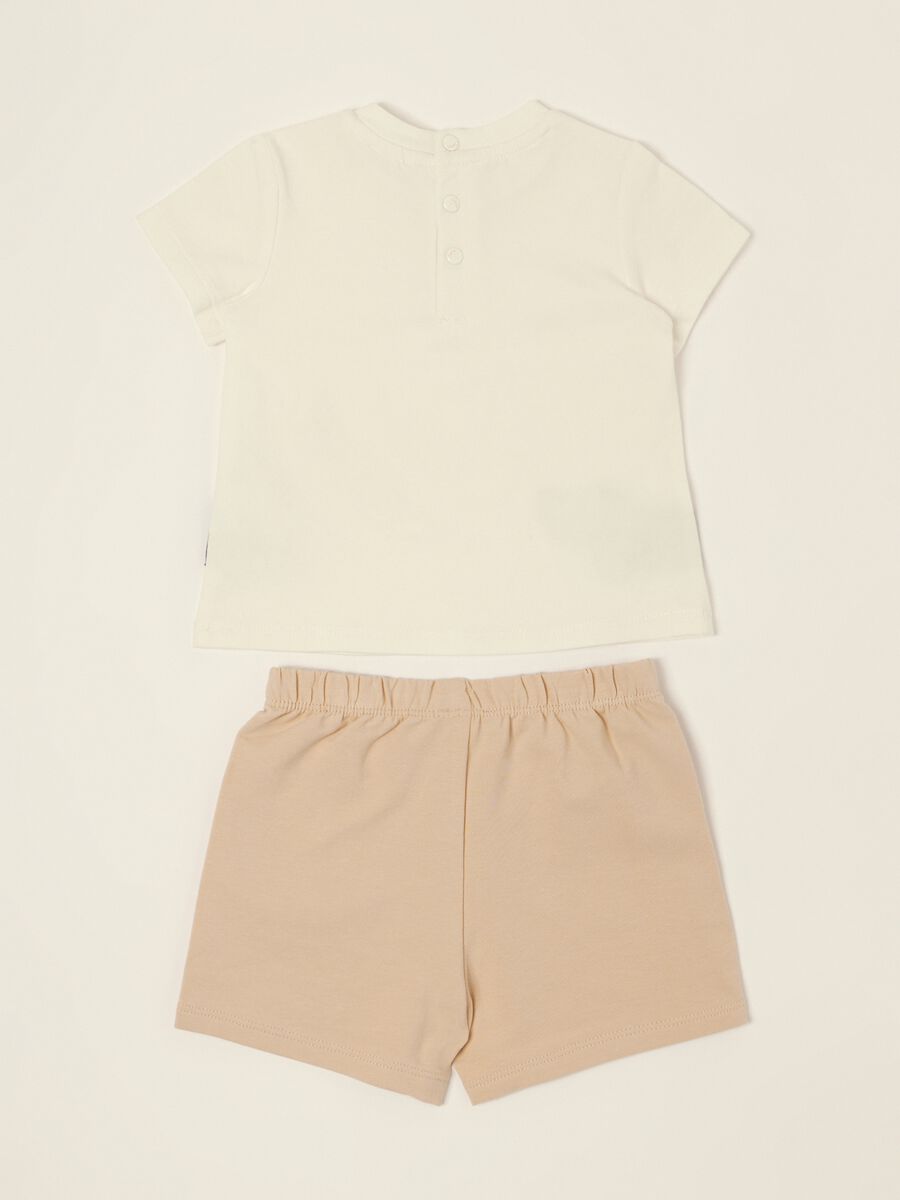 Multicolour baby set with print in stretch cotton_1