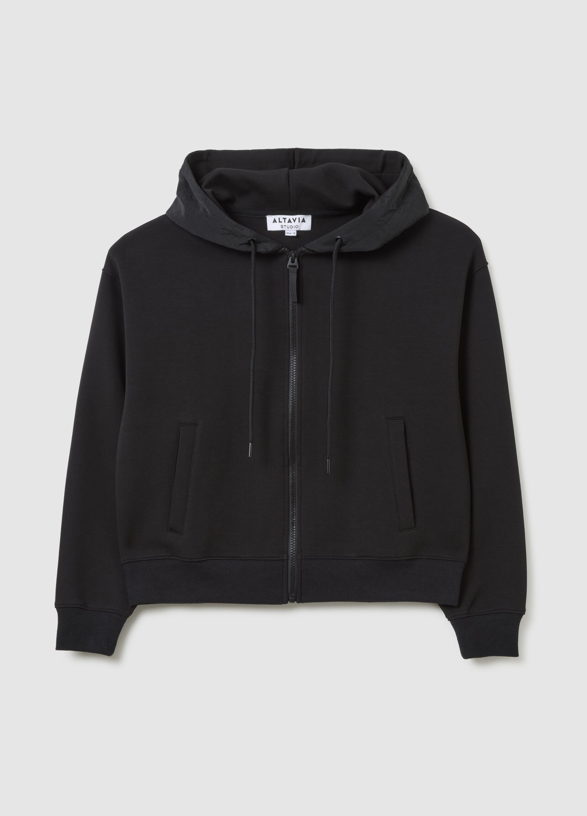 Full-zip cropped hoodie ALTAVIA STUDIO