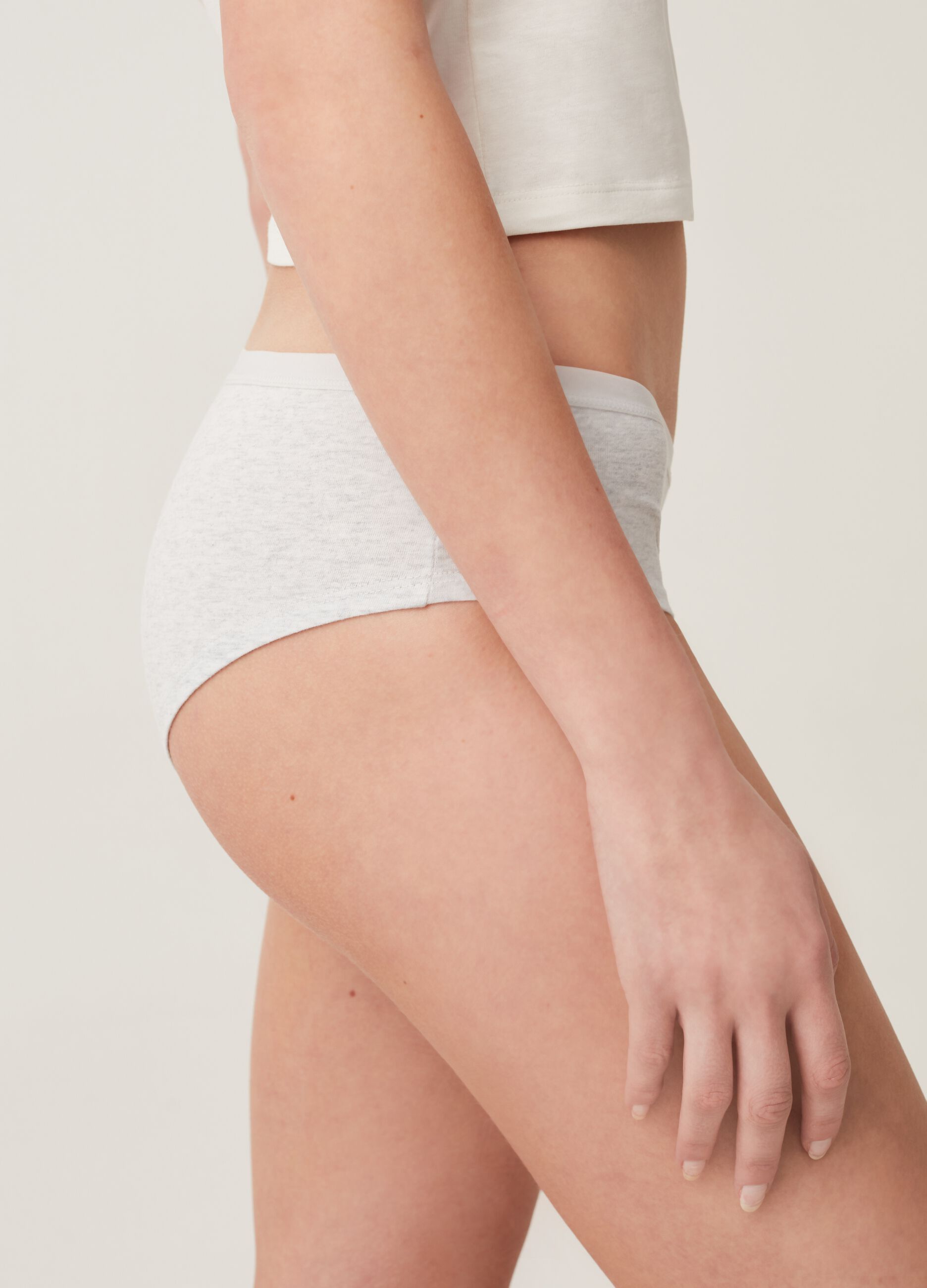 Two-pack organic stretch cotton knicker shorts