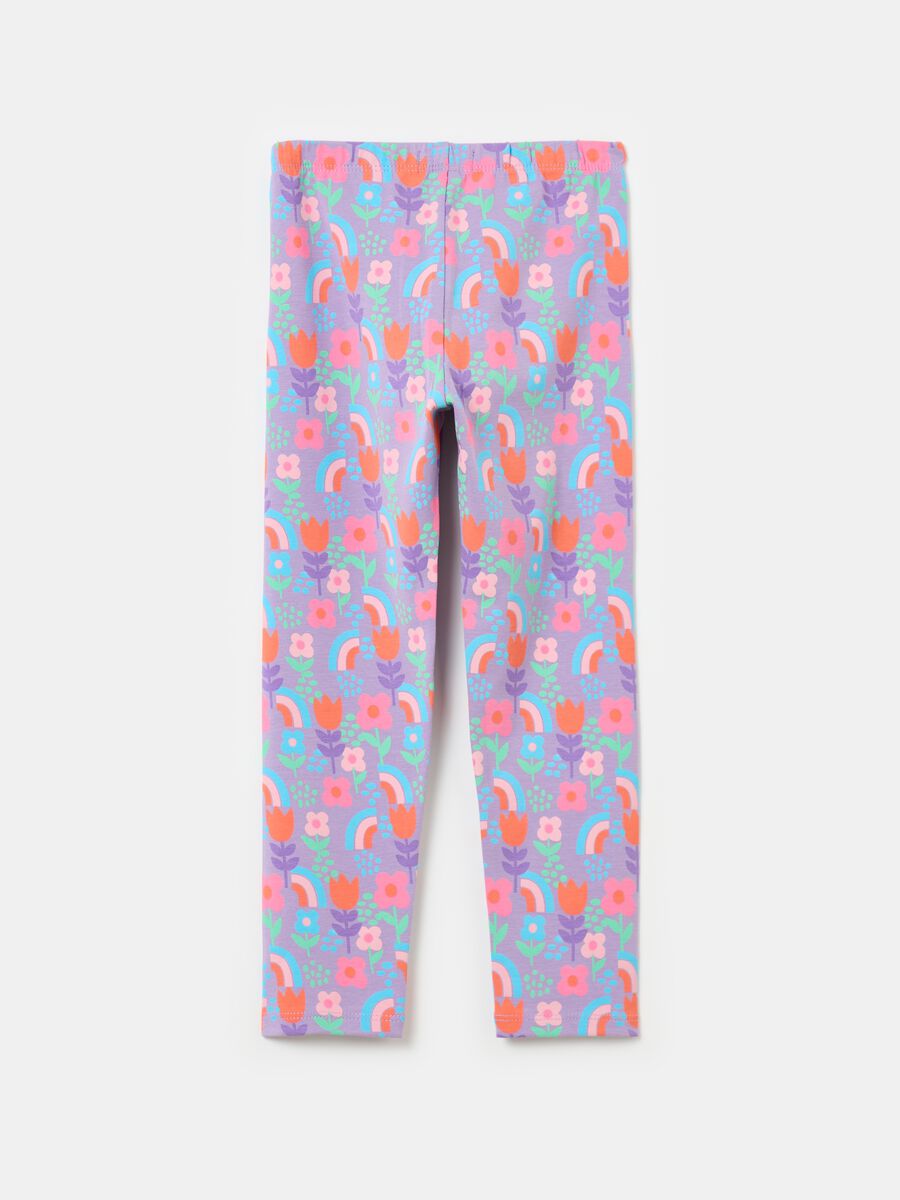 Printed stretch leggings_1