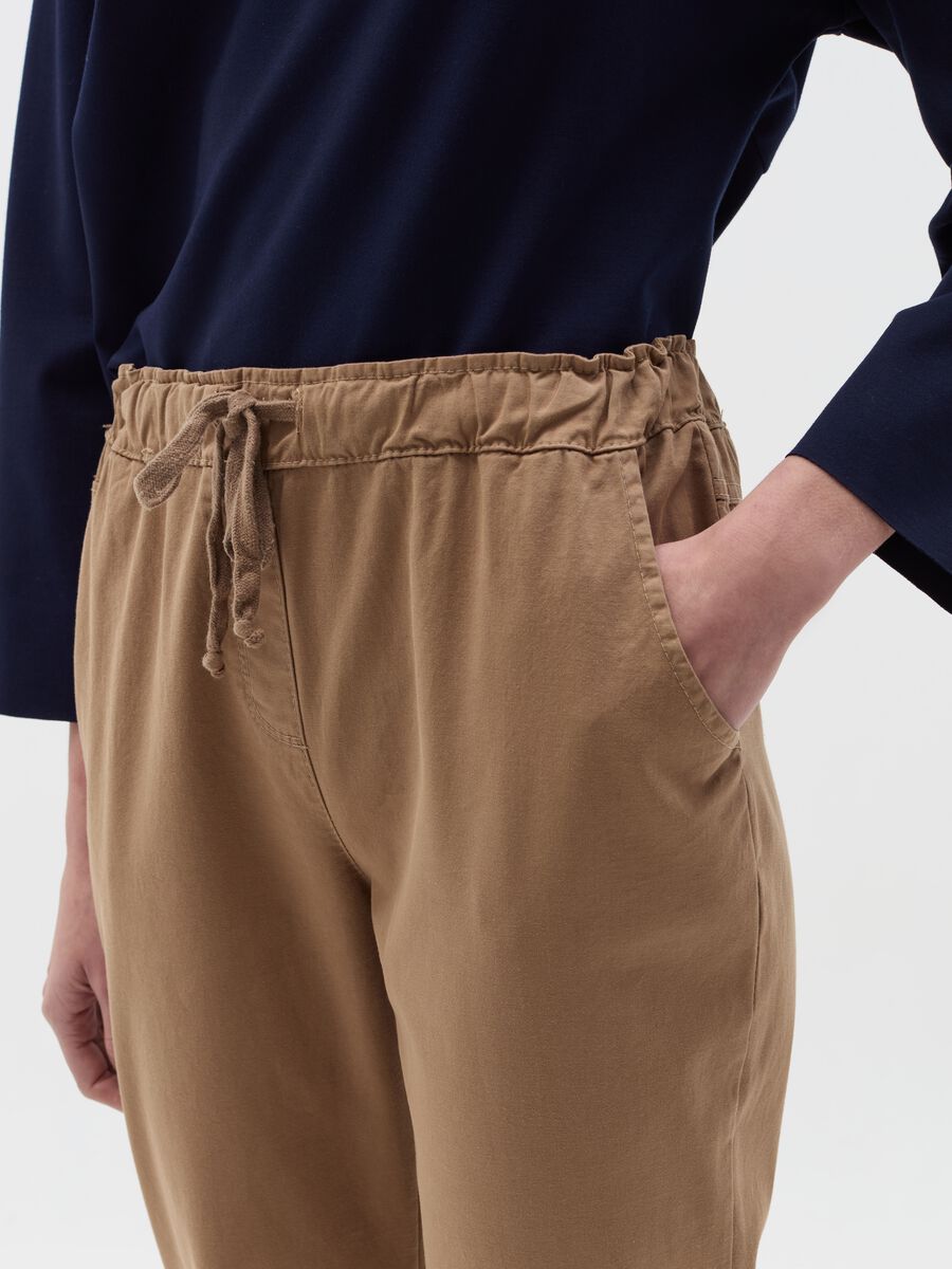Stretch cotton jogger trousers_2