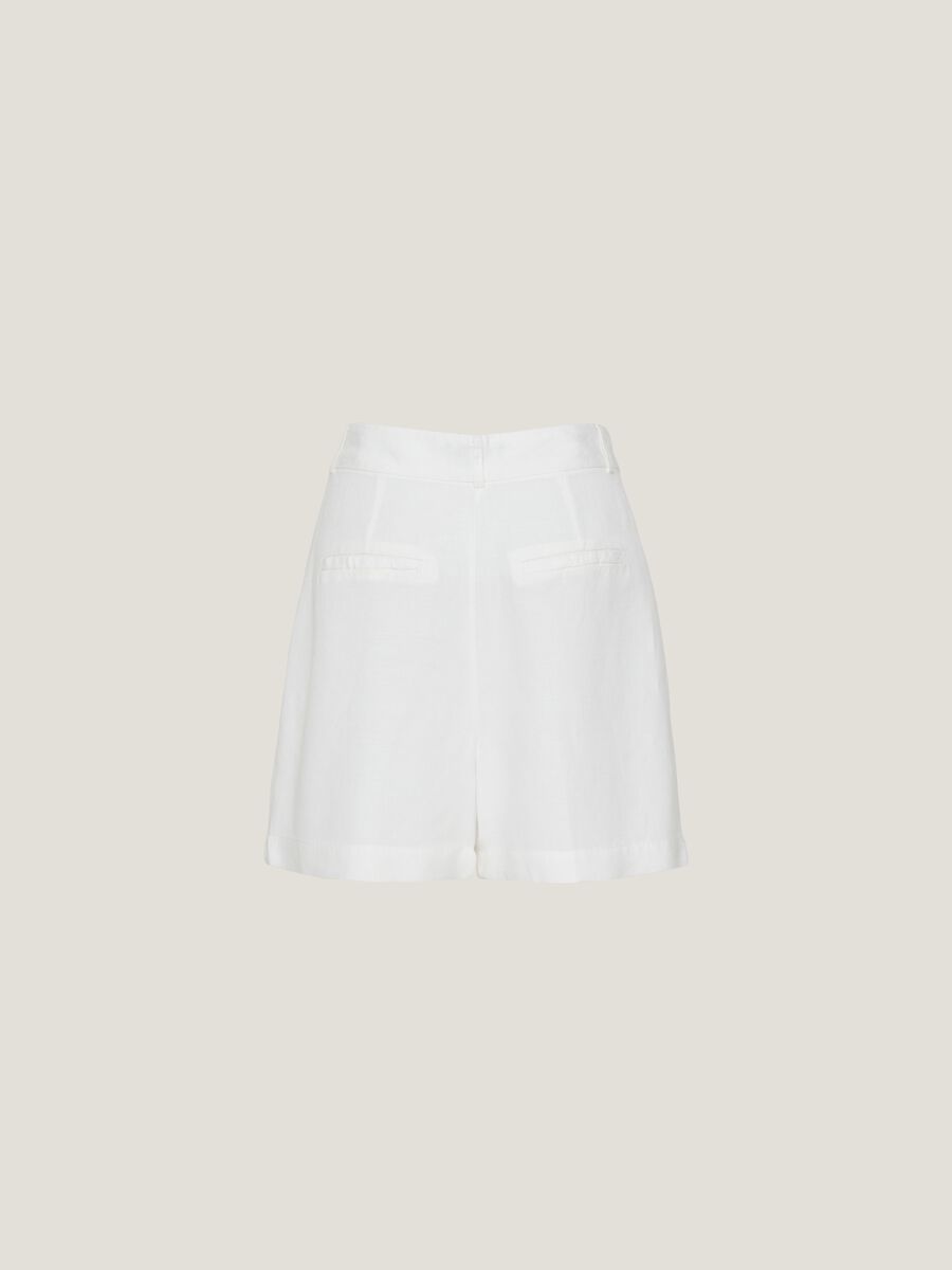 Linen and viscose shorts with darts_5