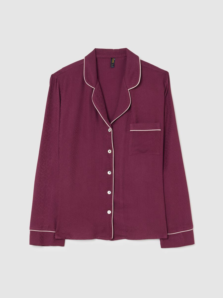 Purple Button-Up Pajama Shirt_4