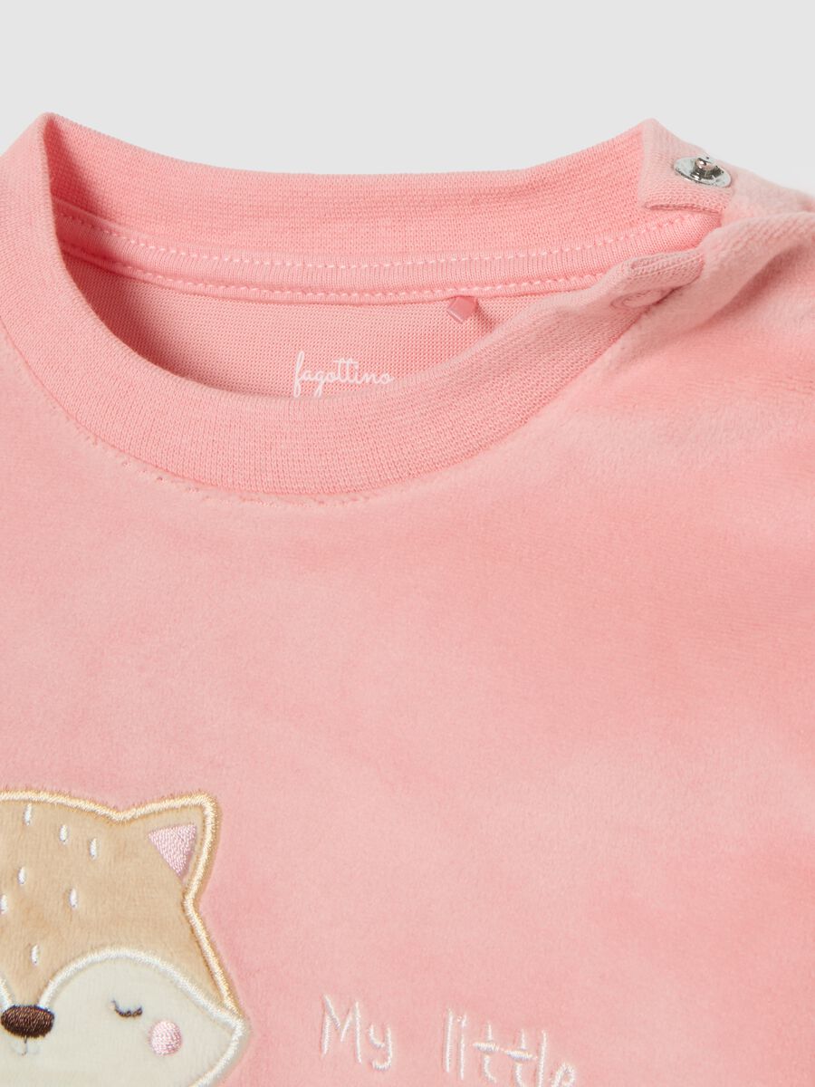 Multicolour baby pyjamas with regular fit fox print_3