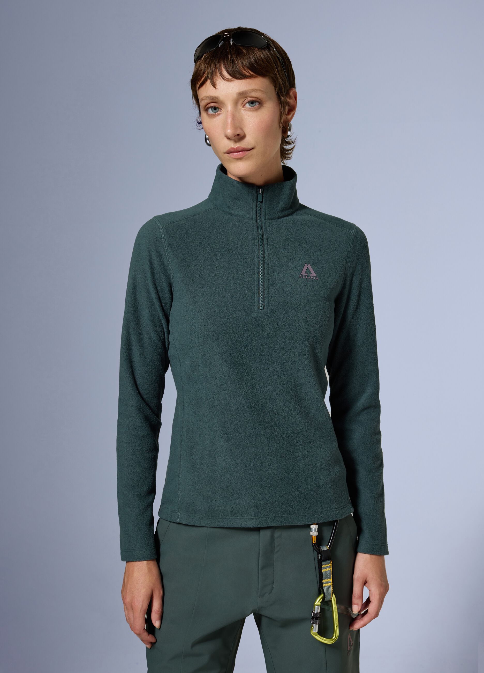 Pile half zip ALTAVIA WITH DEBORAH COMPAGNONI