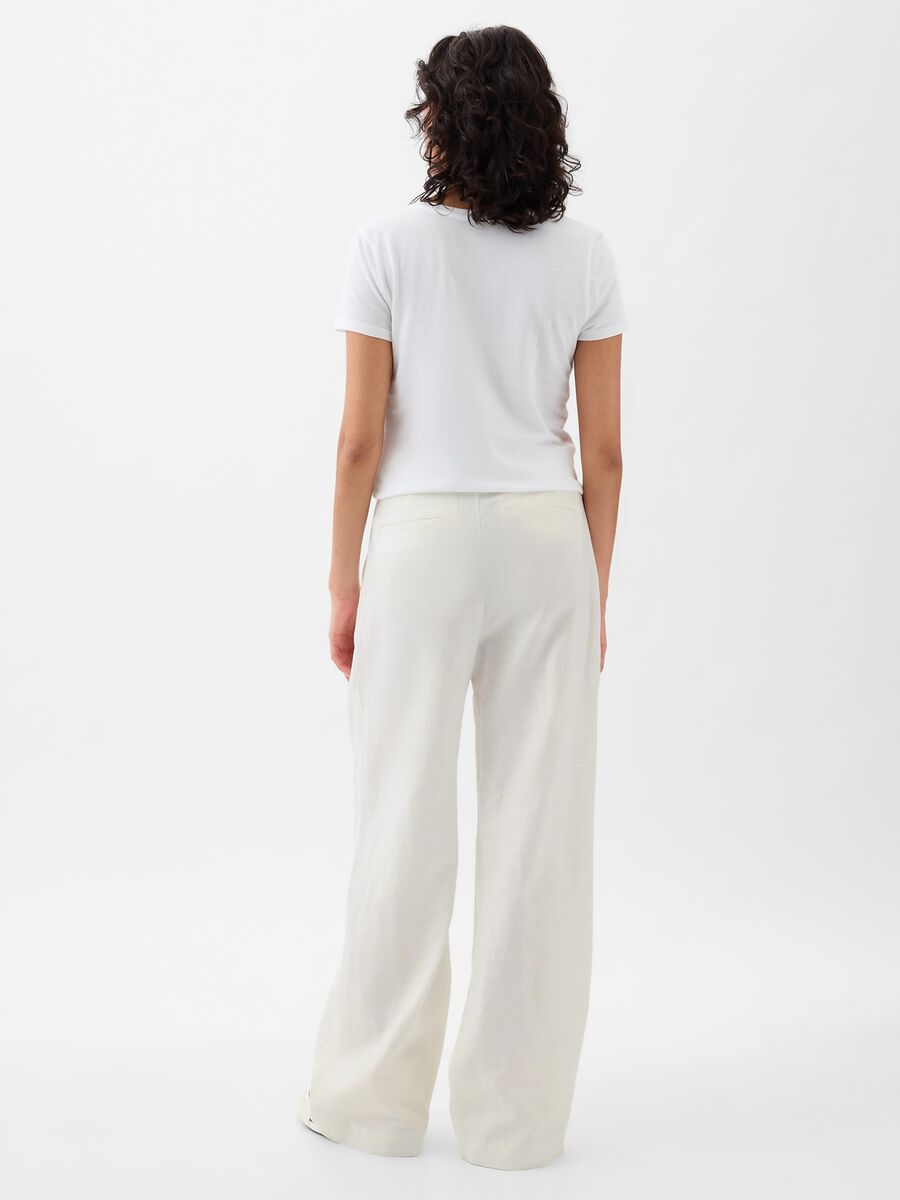 Wide-leg trousers cotton and linen_2