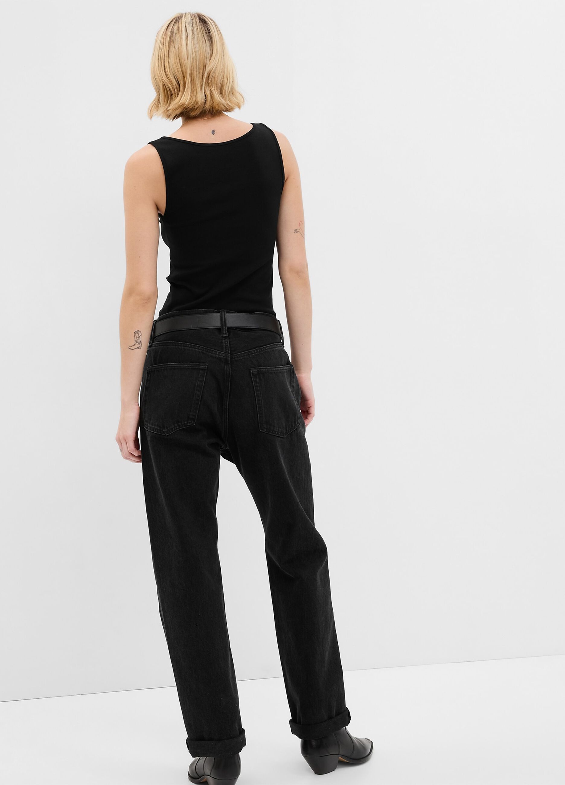 Stretch modal and cotton tank top