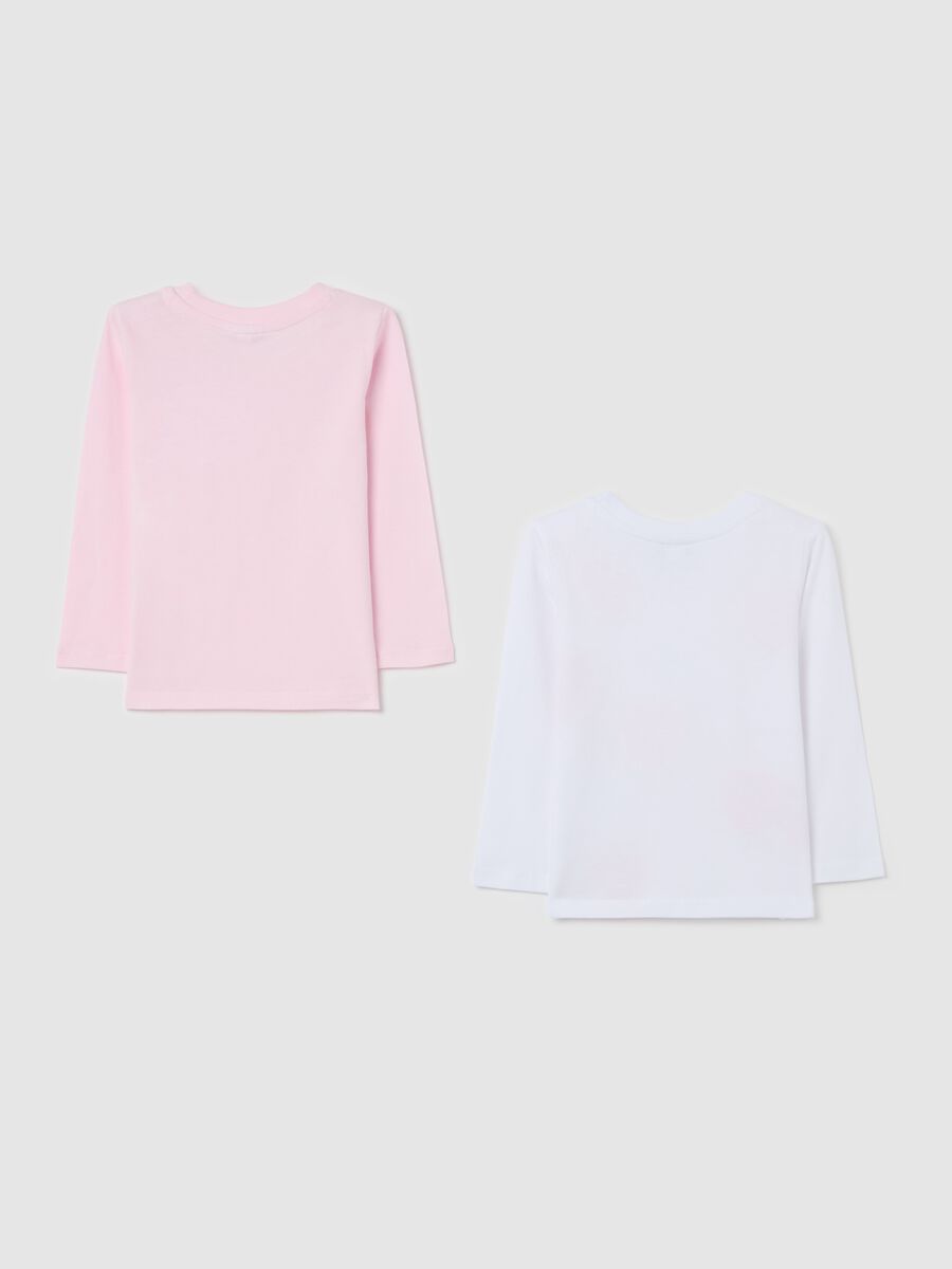 Two-pack long-sleeved T-shirts in cotton with print_1