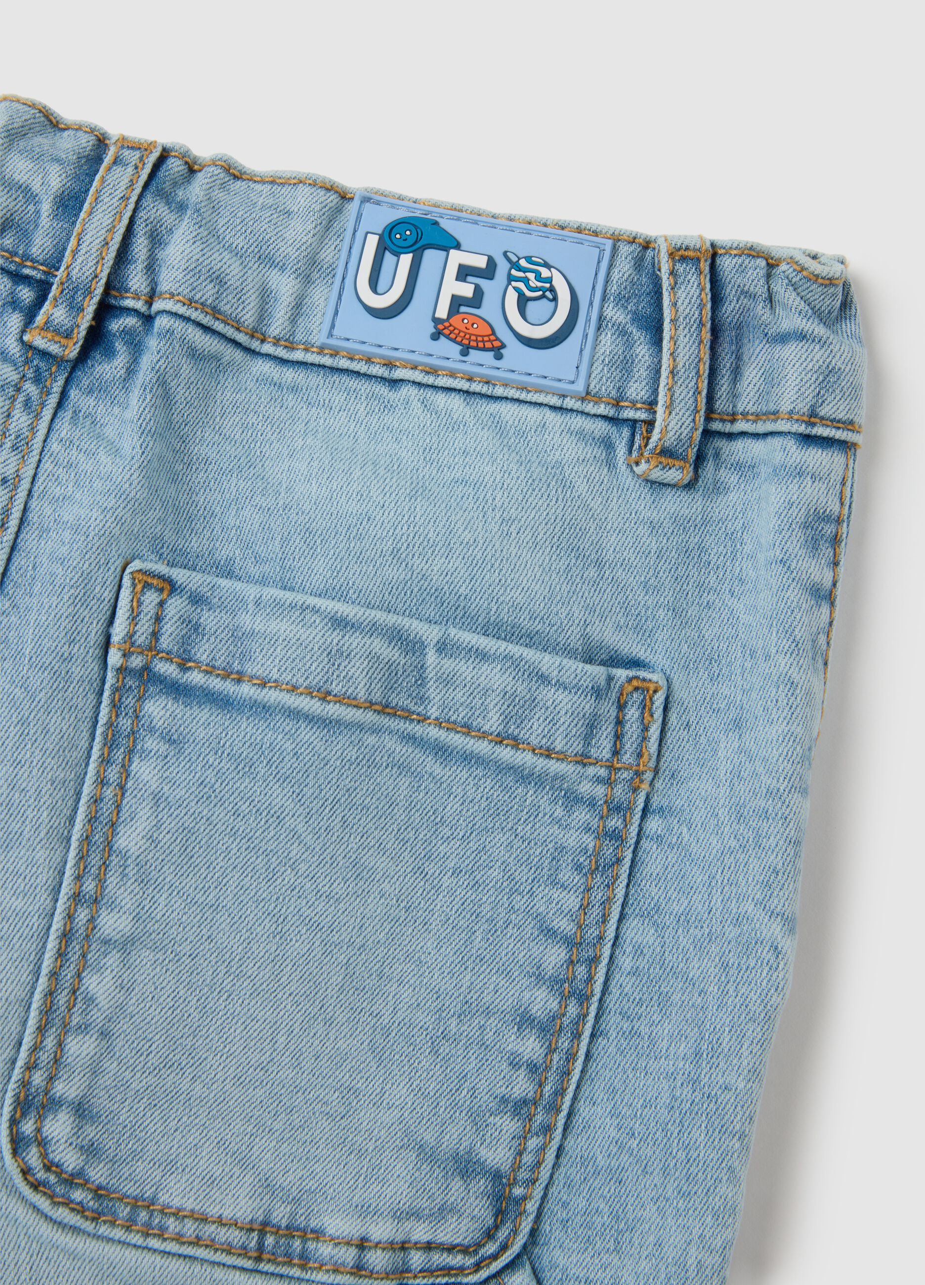 Pantaloni da neonato in denim chiaro regular fit