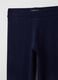 Girls' cotton stretch blue leggings with rhinestones_2