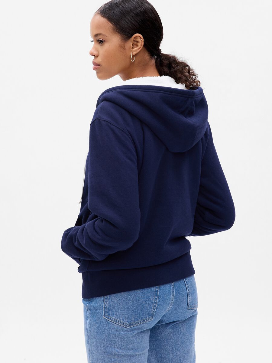 Full-zip con cappuccio e interno in sherpa_1