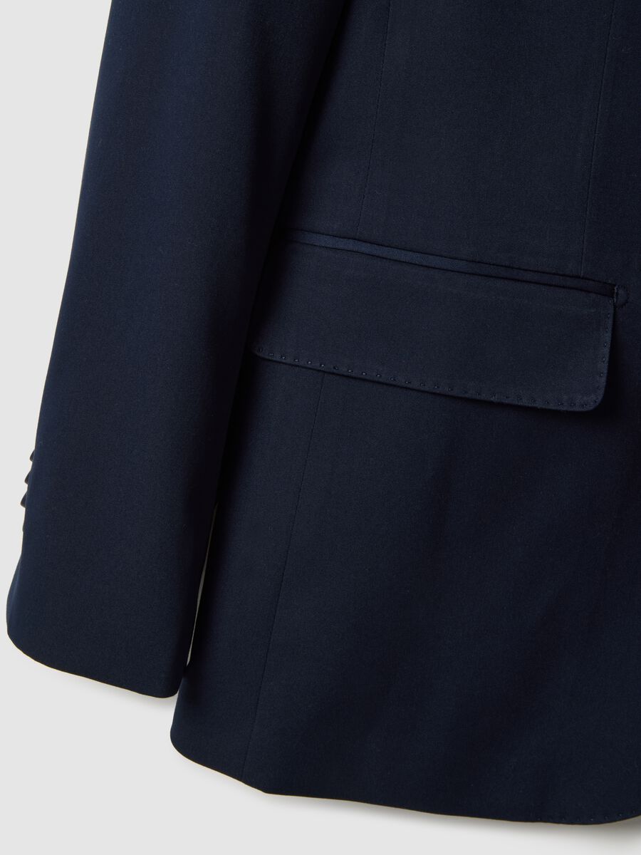 Blue Single-Breasted Blazer Regular Fit_5