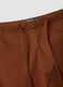 Shorts marroni in cotone elasticizzato regular fit_5