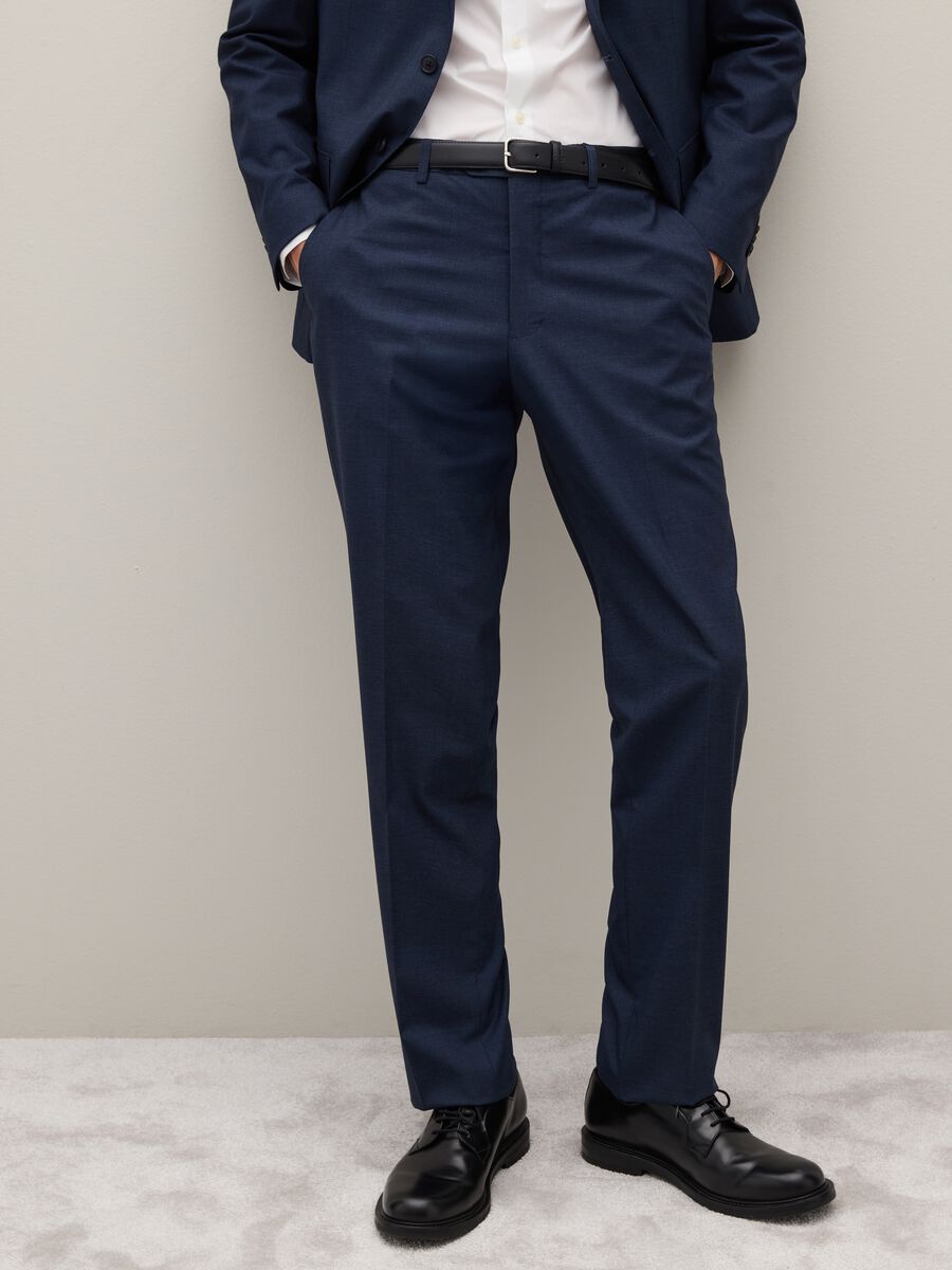 Abito elegante blu regular fit_3