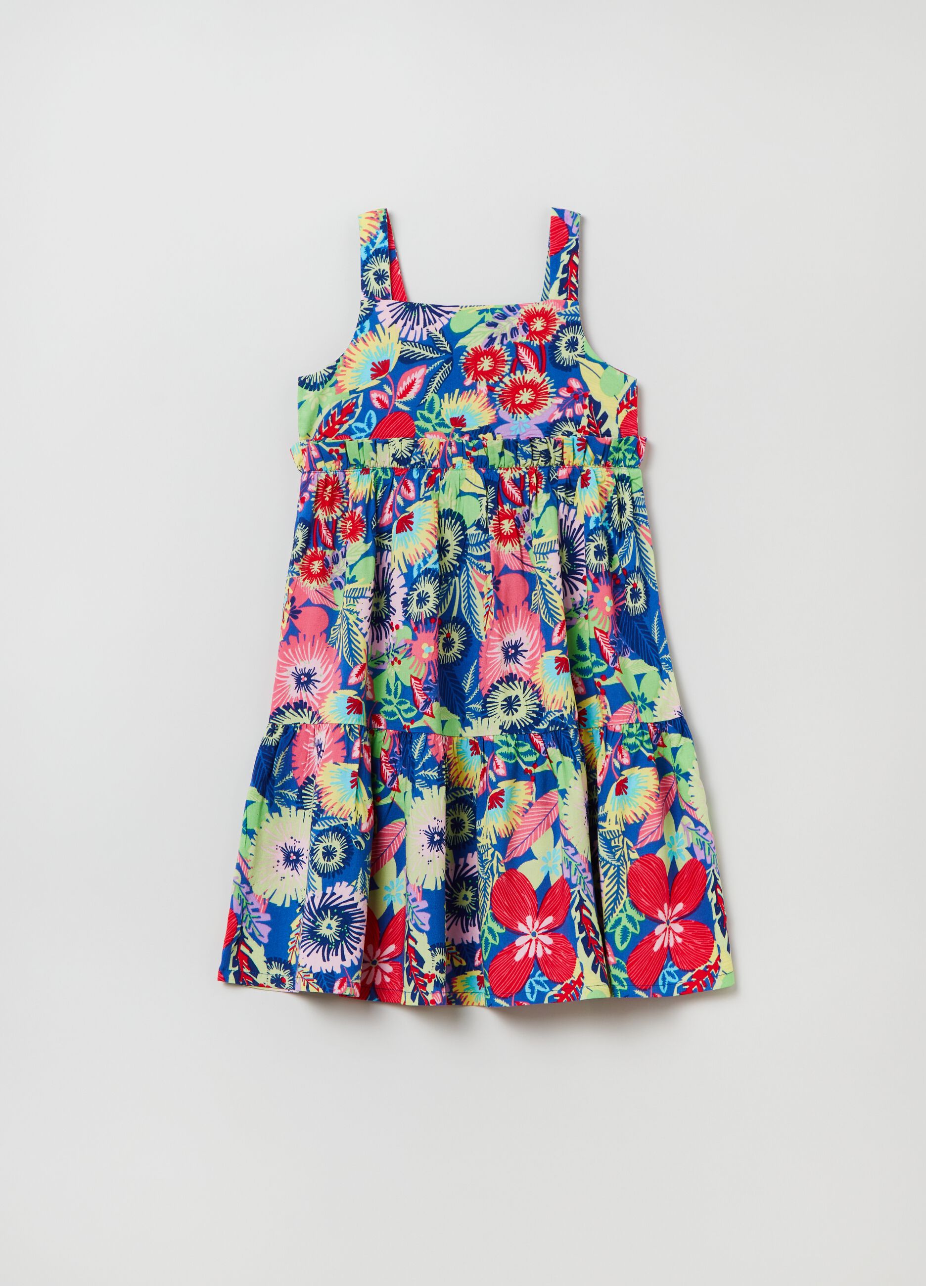 Vestito con stampa floreale all-over_0