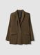 Green regular-fit viscose-blend blazer_4