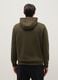 Regular fit green hoodie with front zip collar_2