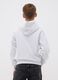 Grey oversized cotton and viscose blend hoodie for boys_2
