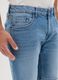 Men's light blue denim, slim fit Bermuda shorts_2