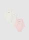Multicoloured newborn cotton body tripack_0