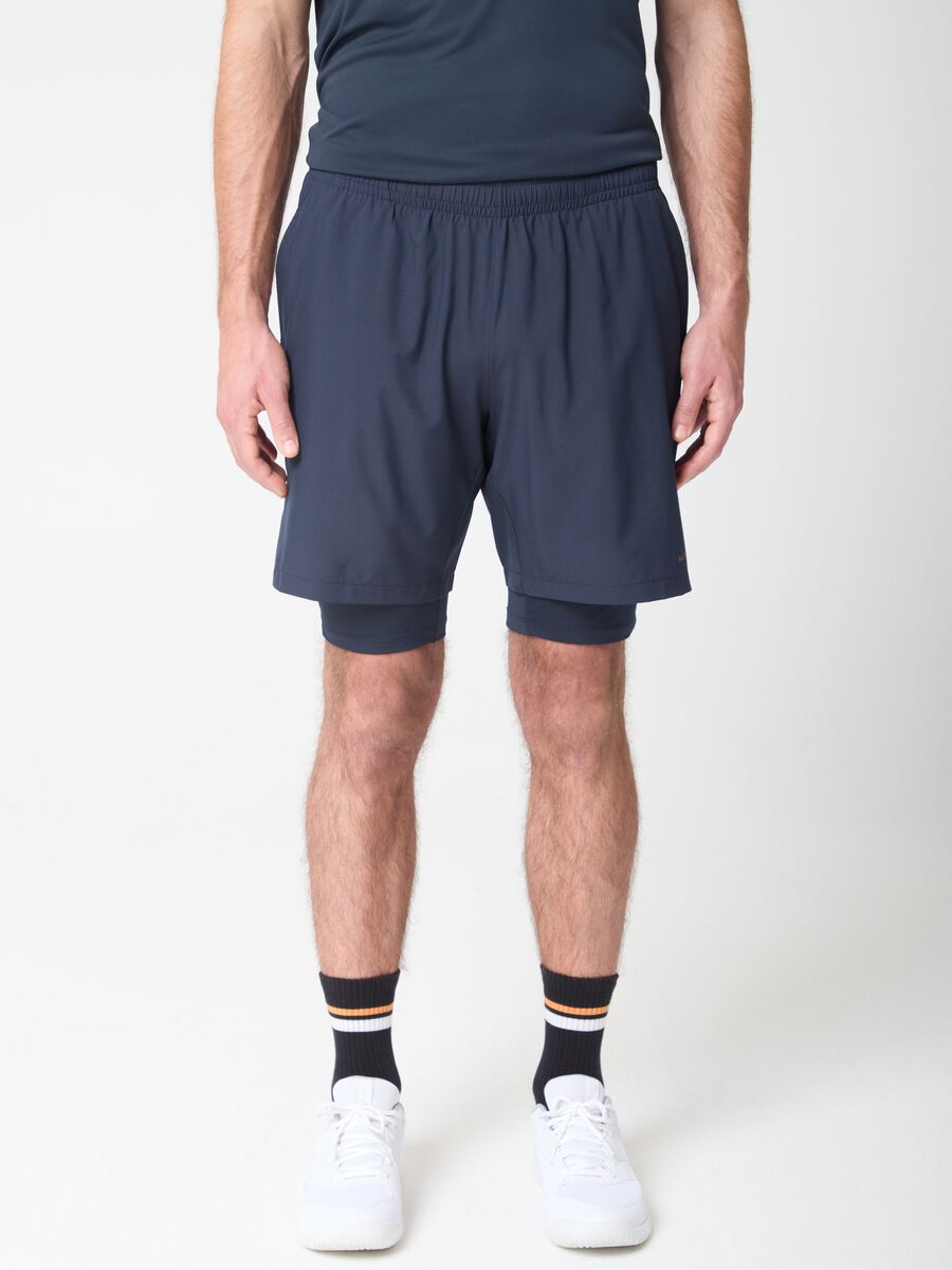 ALTAVIA COURT Sport Shorts with Fitted Technical Inner Shorts_1