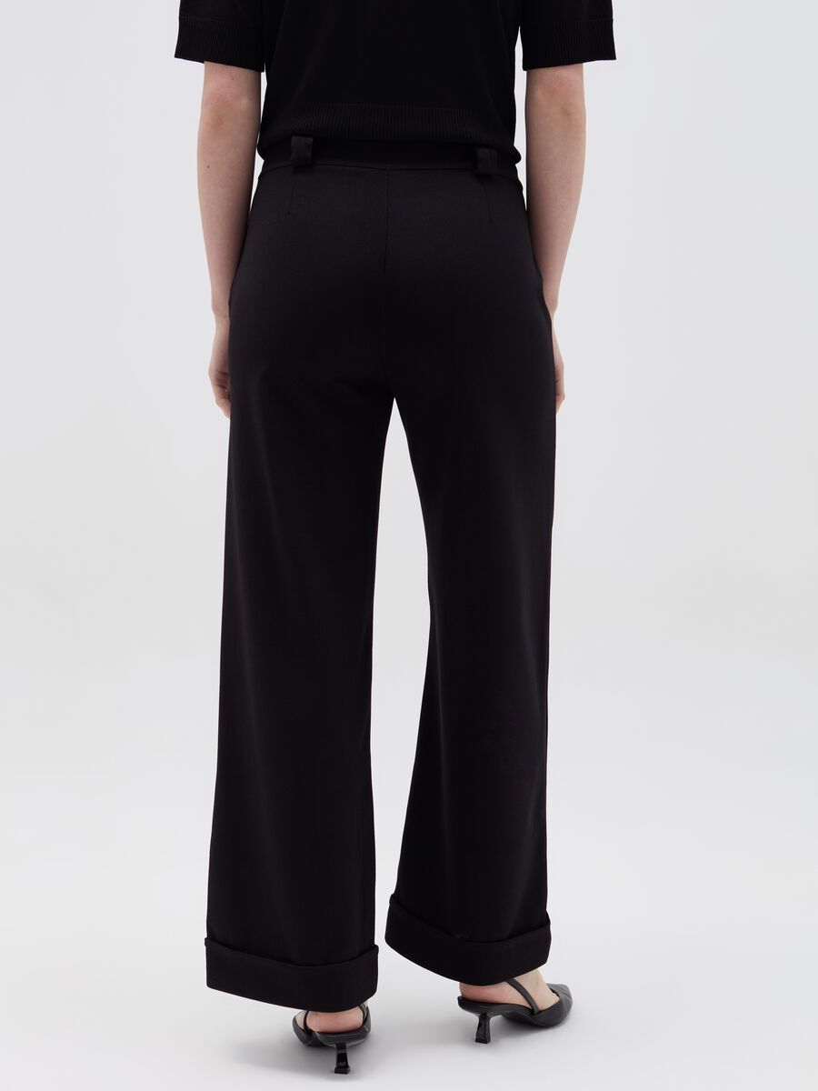 Wide-leg trousers with turn-ups_2