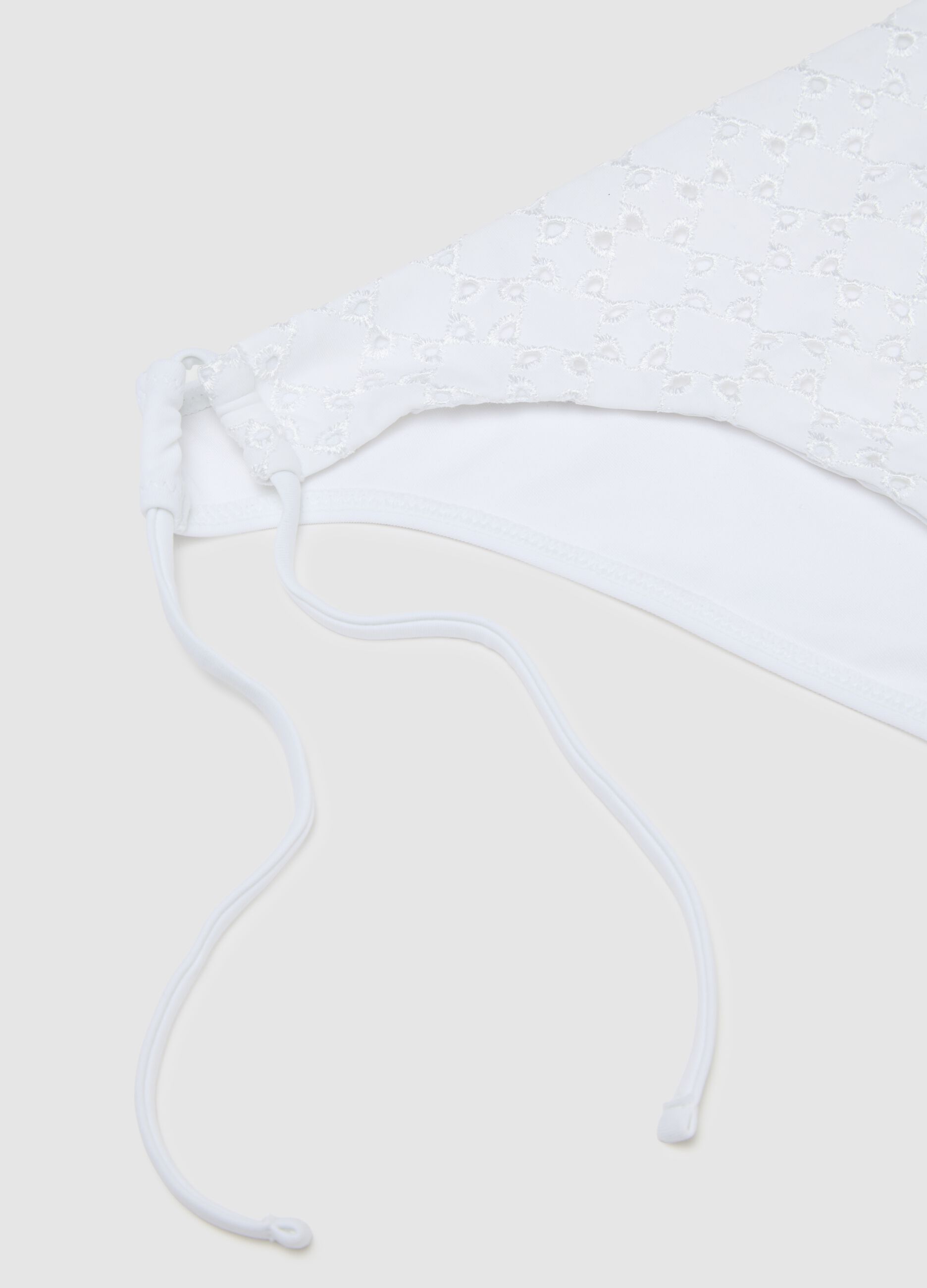 White Elastic Women's Bikini