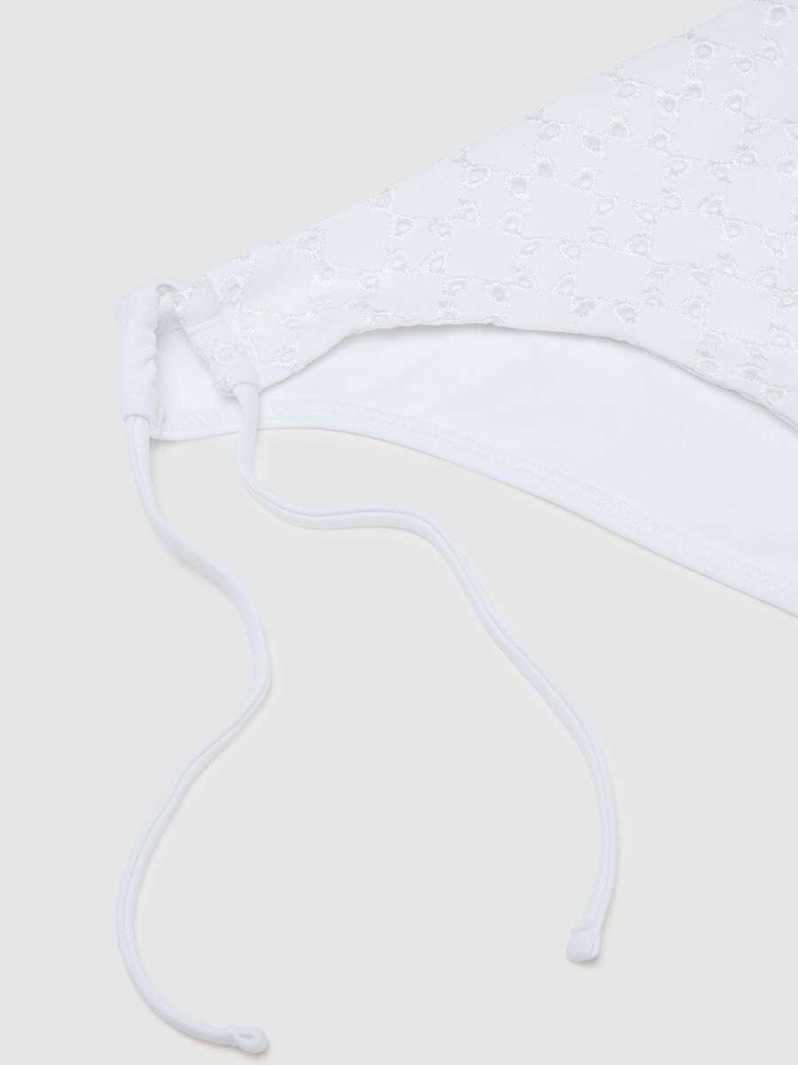 White Elastic Women's Bikini_6