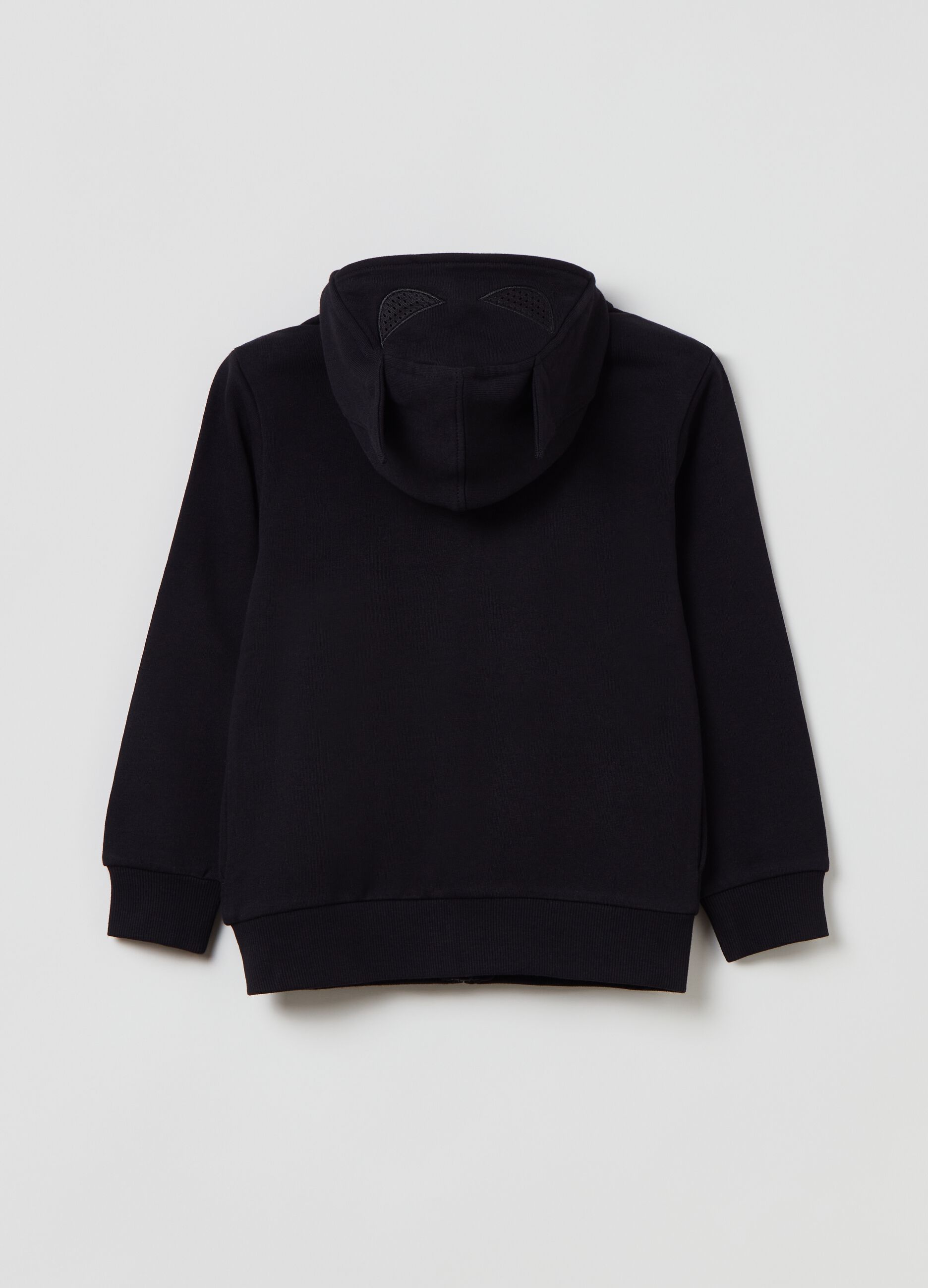 Full-zip con cappuccio stampa Batman_1