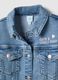 Blue denim cotton jacket regular fit for girls_2