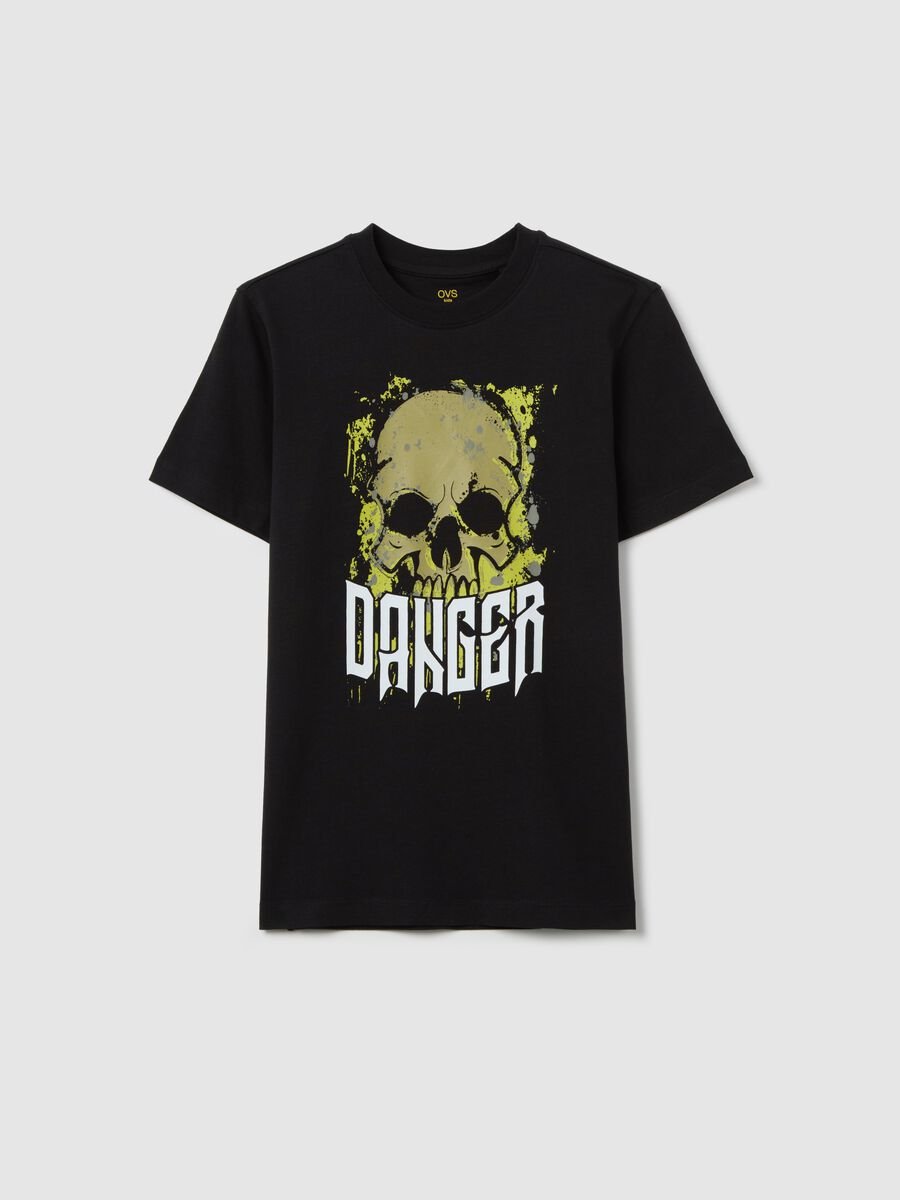 Cotton T-shirt with print_3