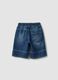 Boys&rsquo; blue denim shorts in 100% cotton, regular fit_1