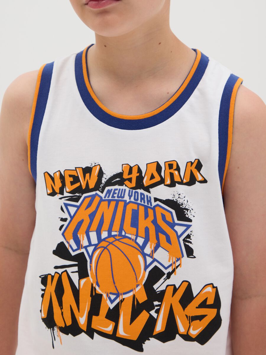 White New York Knicks OVS Kids Vest_1