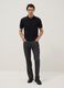 Black pure cotton polo shirt regular fit_1