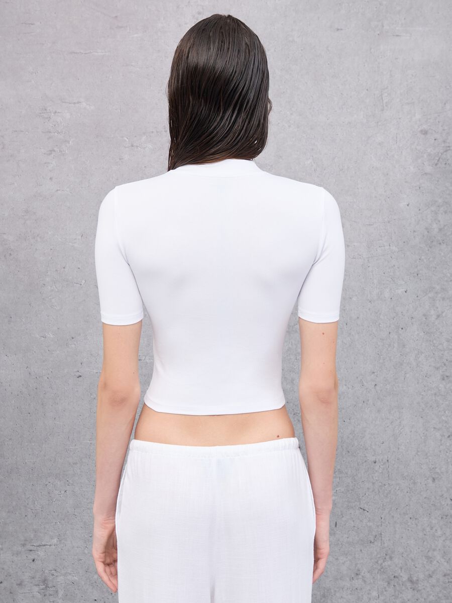 Mockneck T-shirt White_1