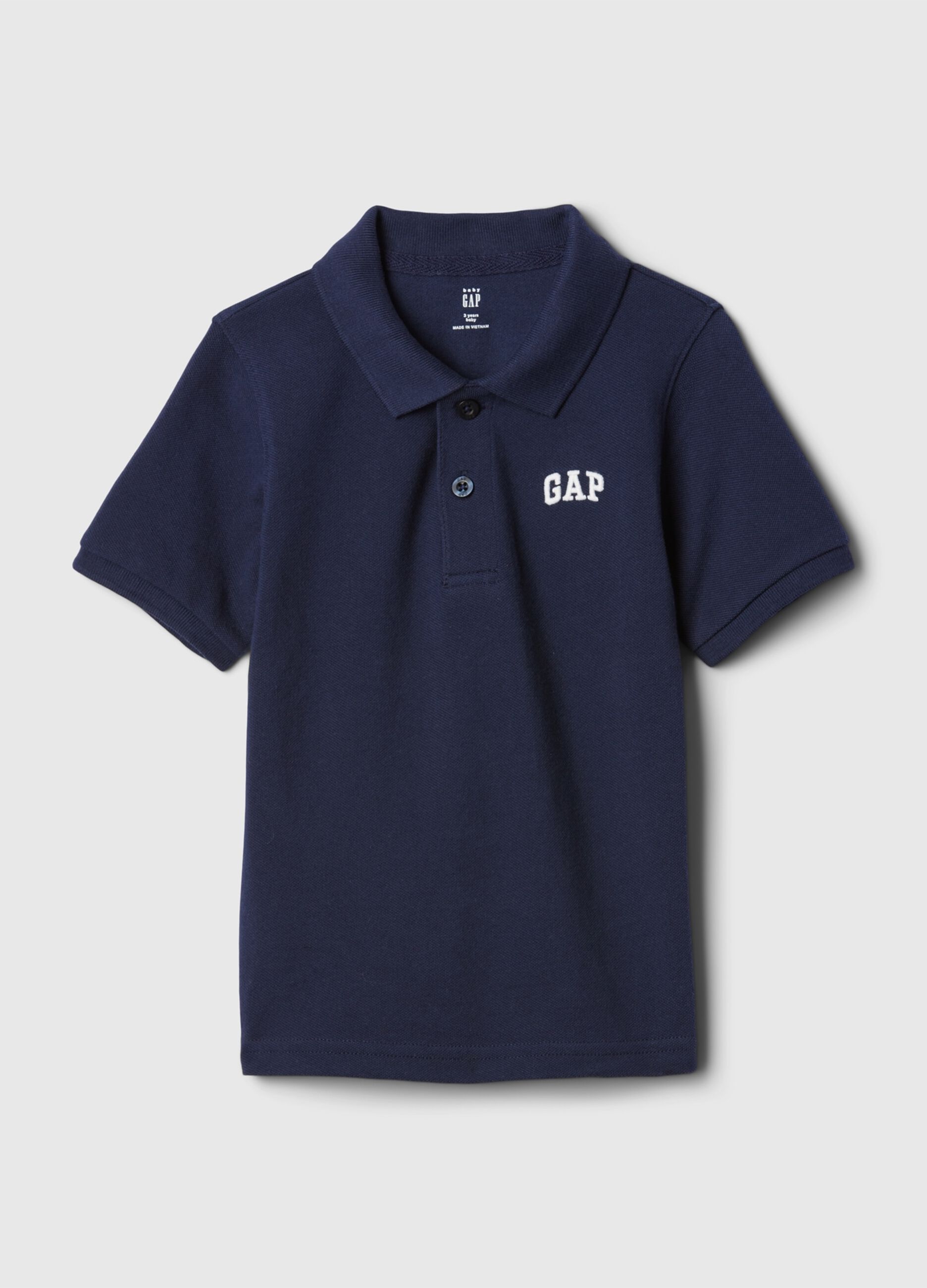 Pure cotton regular fit polo with logo