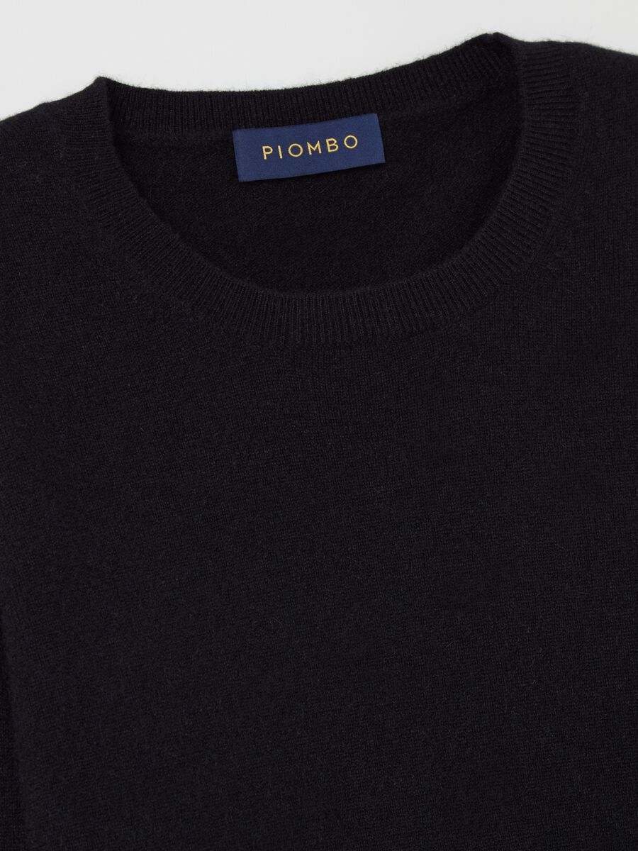 Pullover with round neck in cashmere_5