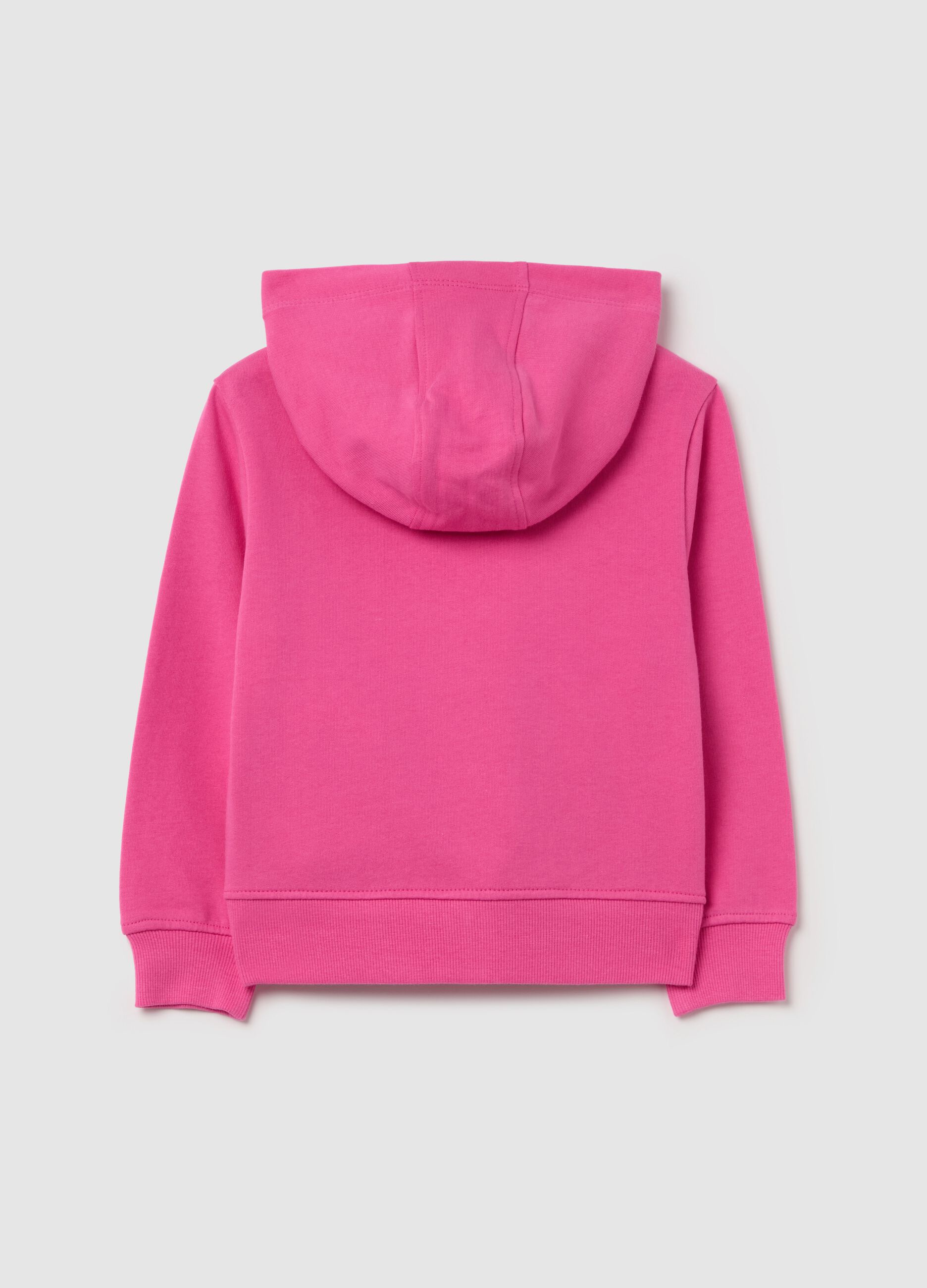 Full-zip sweatshirt in French terry with hood