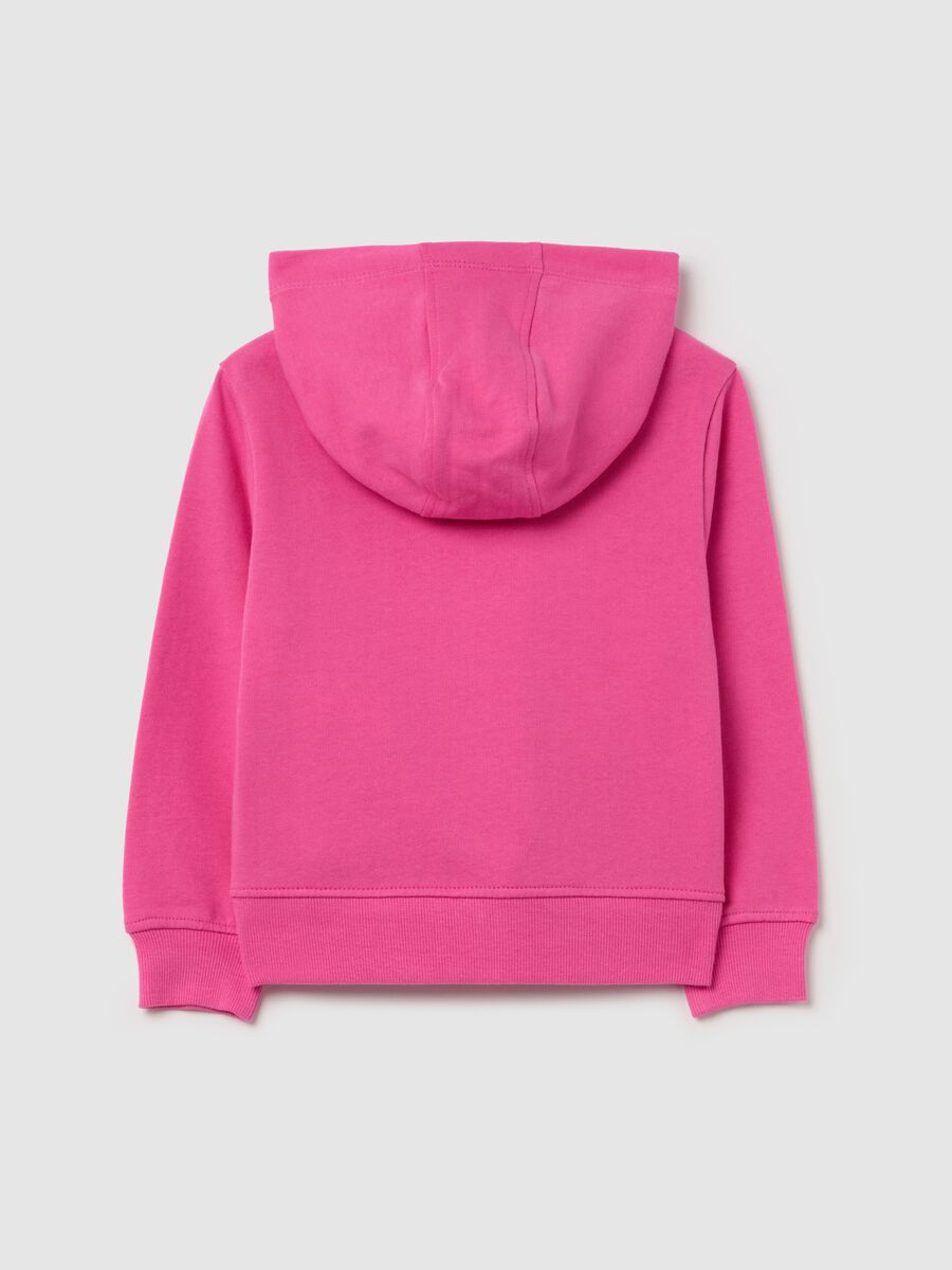 Full-zip sweatshirt in French terry with hood_1