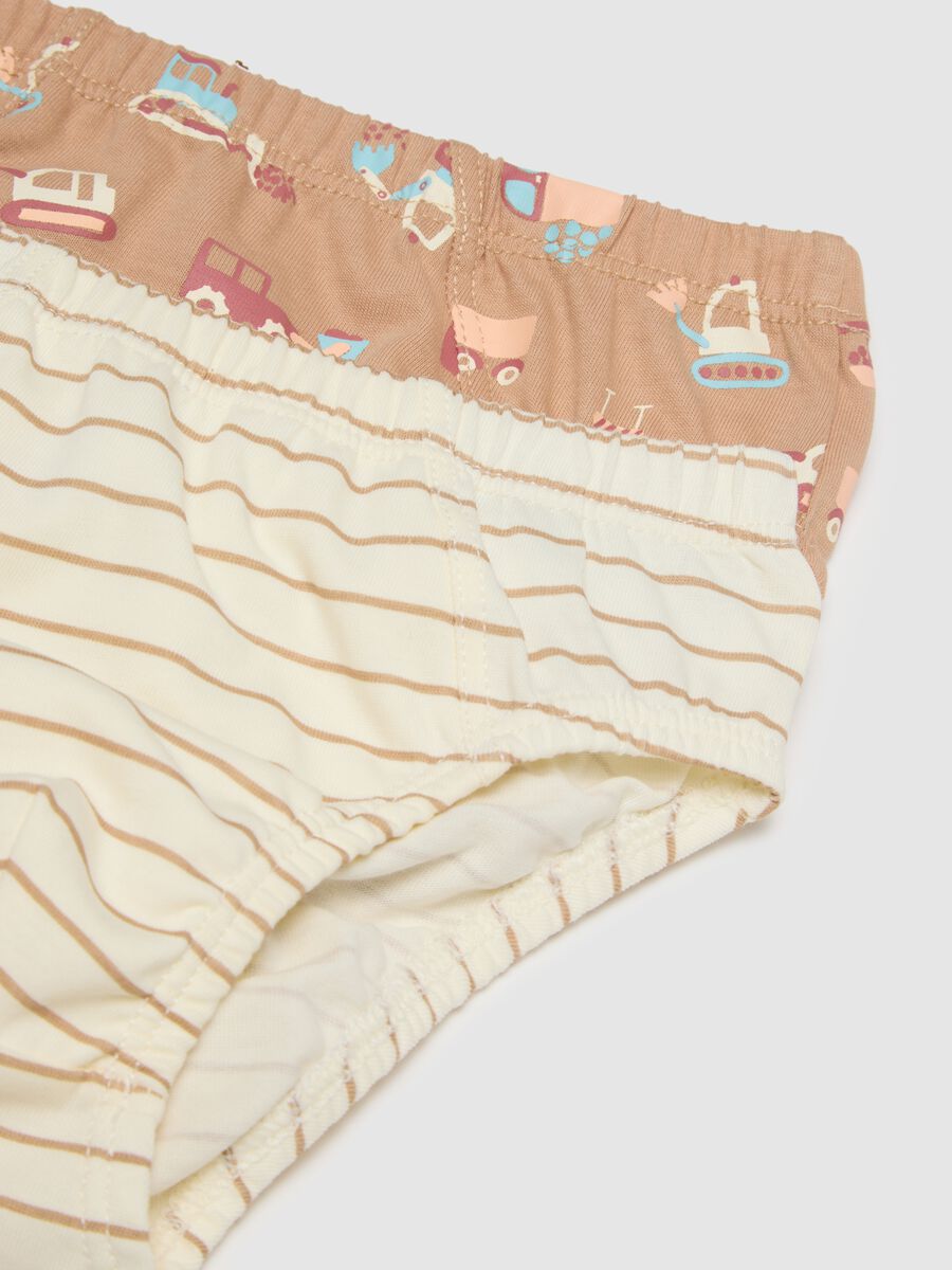 Multipack of multicoloured baby cotton briefs in regular fit_3