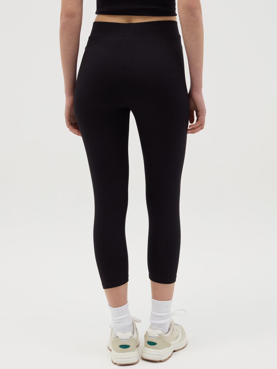 Cropped leggings with print_2